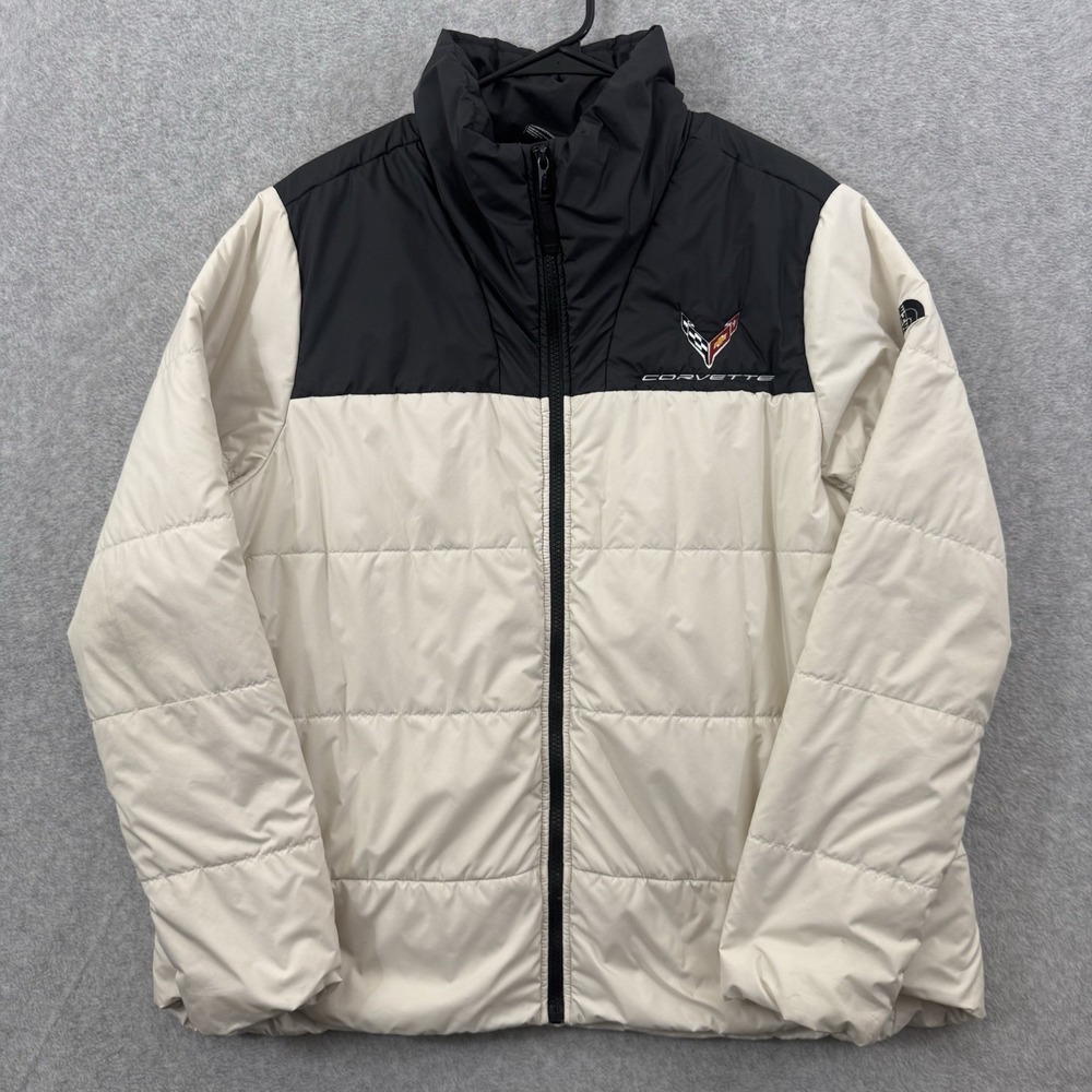 The North Face Jacket Women 2XL White Black Everyday Insulated Corvette Full Zip
